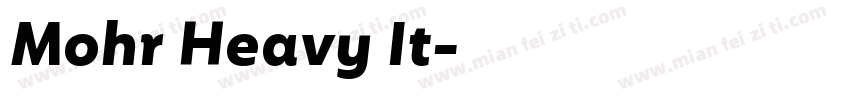 Mohr Heavy It字体转换